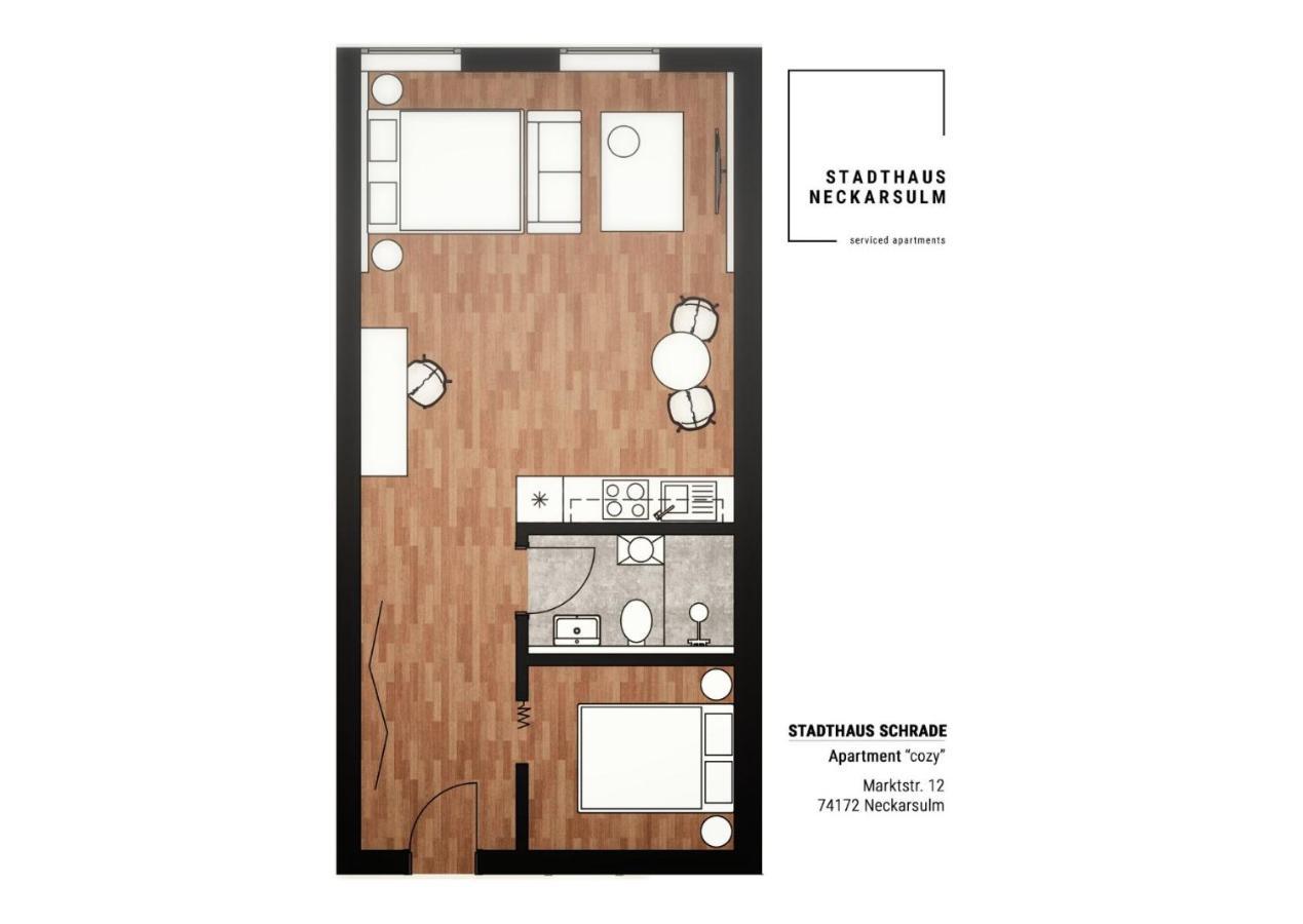 Stadthaus Neckarsulm Serviced Apartments - Stadthaus Schrade Exteriér fotografie
